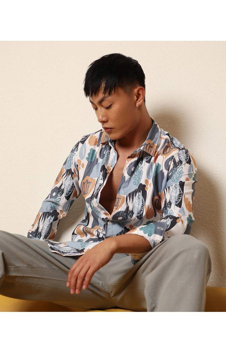 Men's Multicolor Printed Casual Shirts