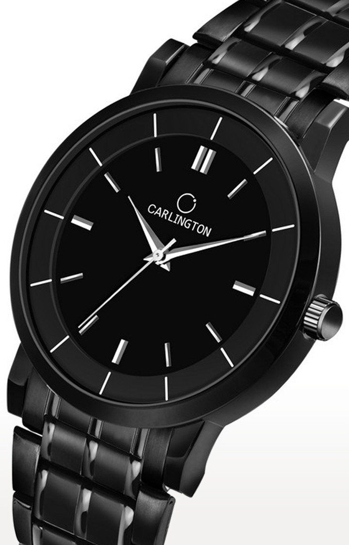 Carlington Black Dial Premium Analog Wrist Watch For Men