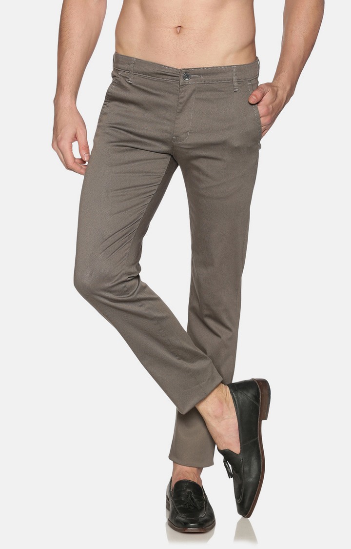 Chennis Men's Casual Grey Trousers