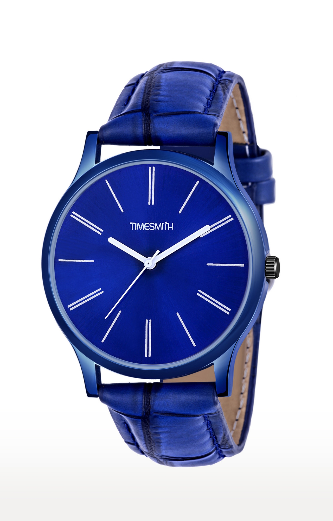 Timesmith | Timesmith Leather Blue Dial Watch For Men CTC-006mtn 0