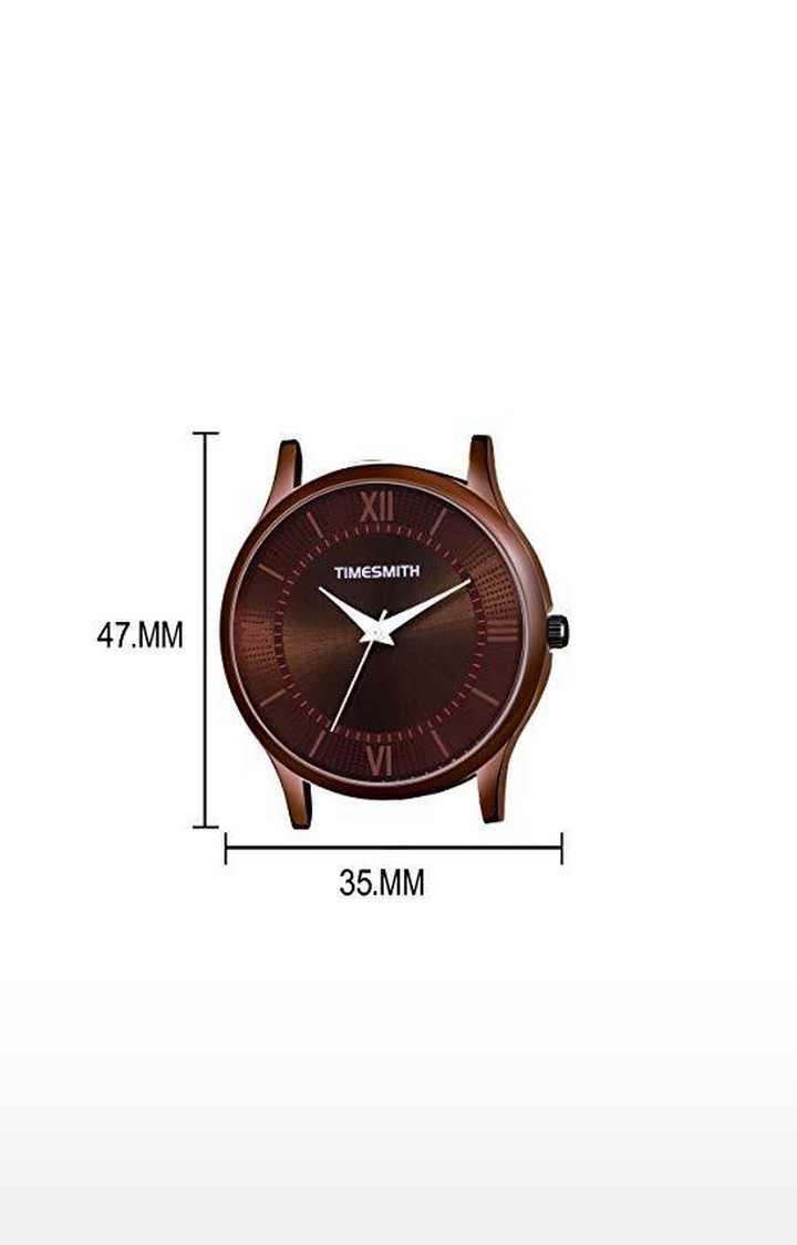 Timesmith | Timesmith Leather Brown Dial Watch CTC-009 For Men 2