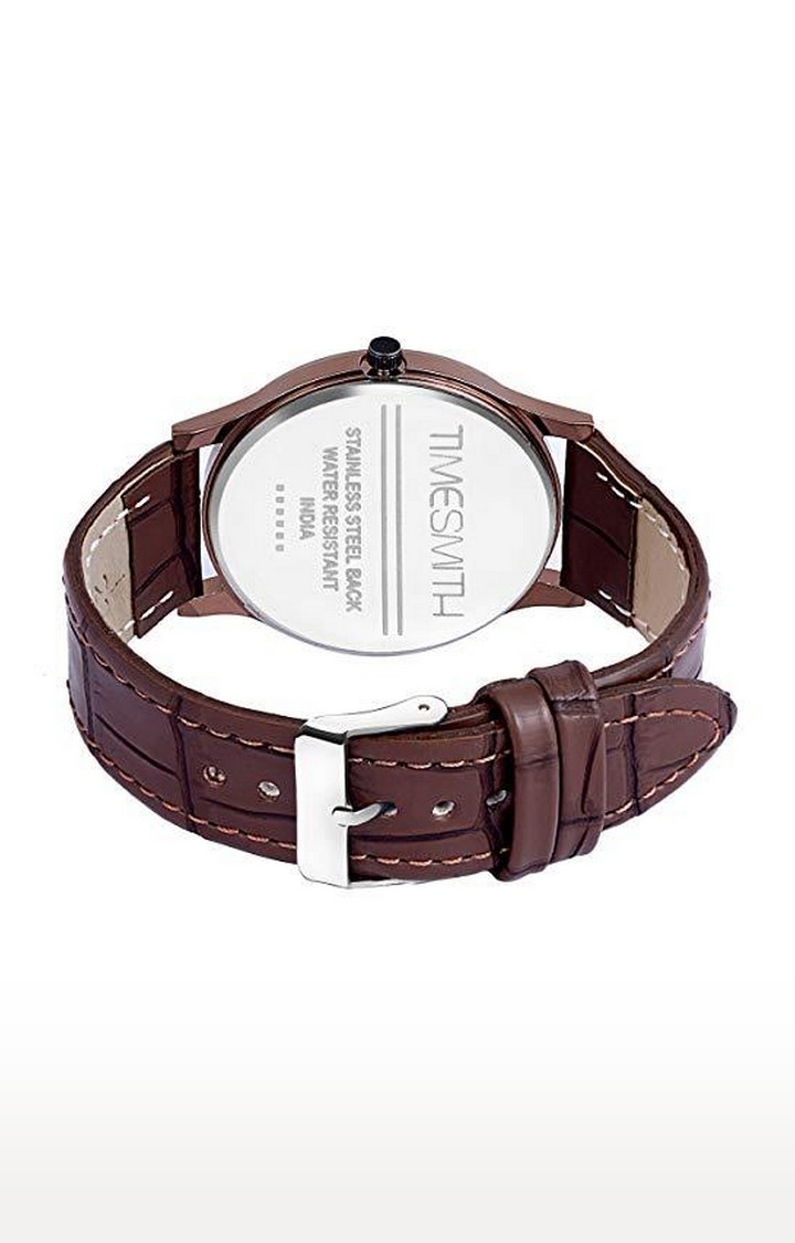 Timesmith | Timesmith Leather Brown Dial Watch CTC-009 For Men 1