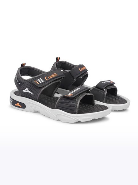 Unisex Grey Synthetic Sandals