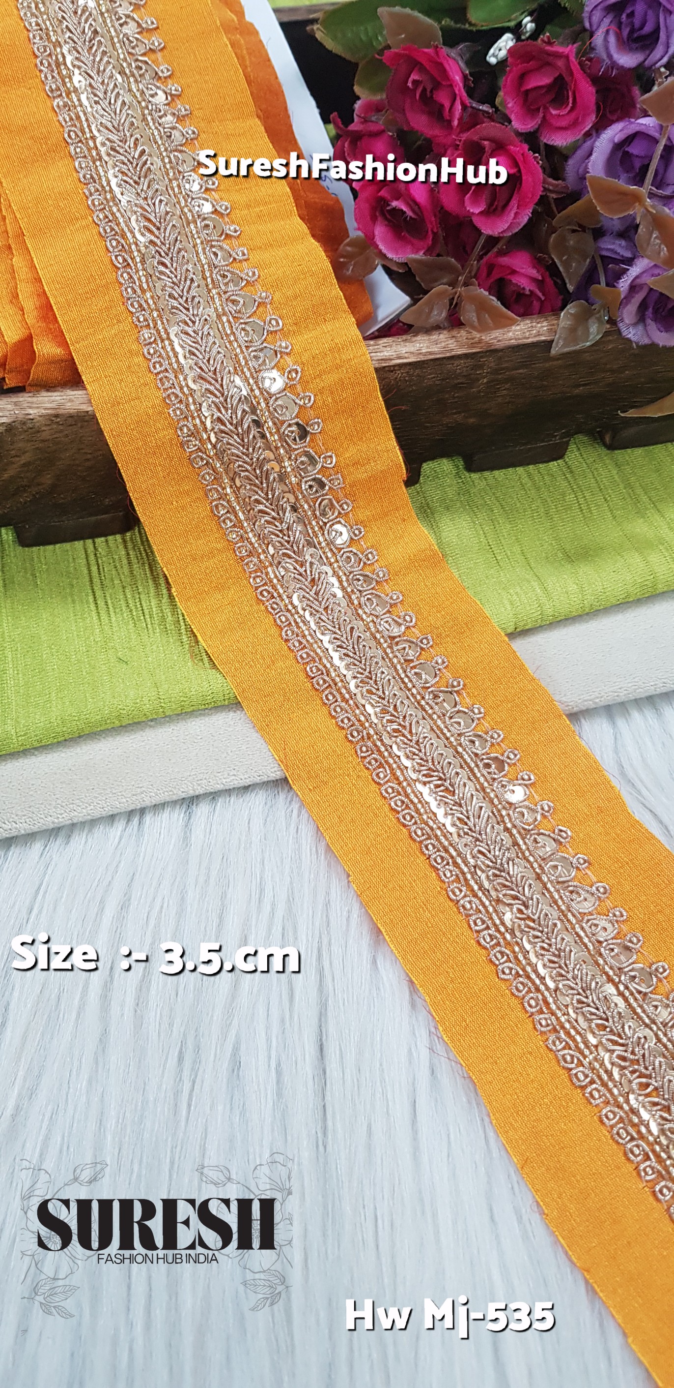 Handmade decorative Yellow Ribbon HW MJ-535