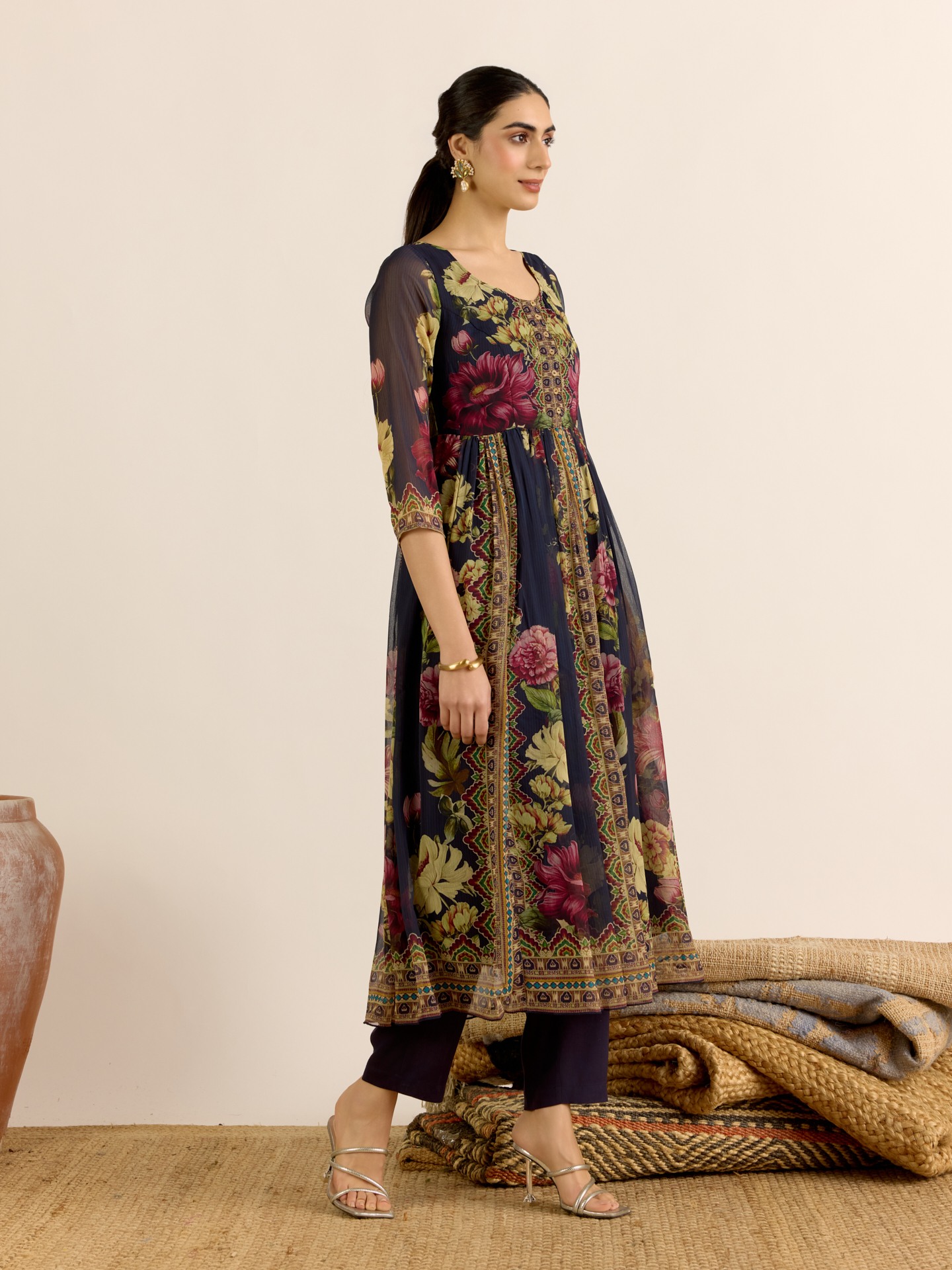 Navy Lyala Suit Set