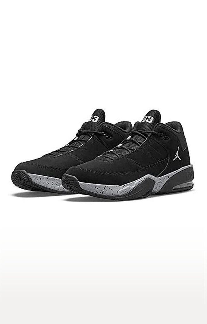 Black jordan running shoes best sale