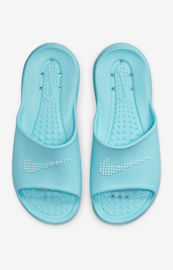 Blue nike slides womens outlet