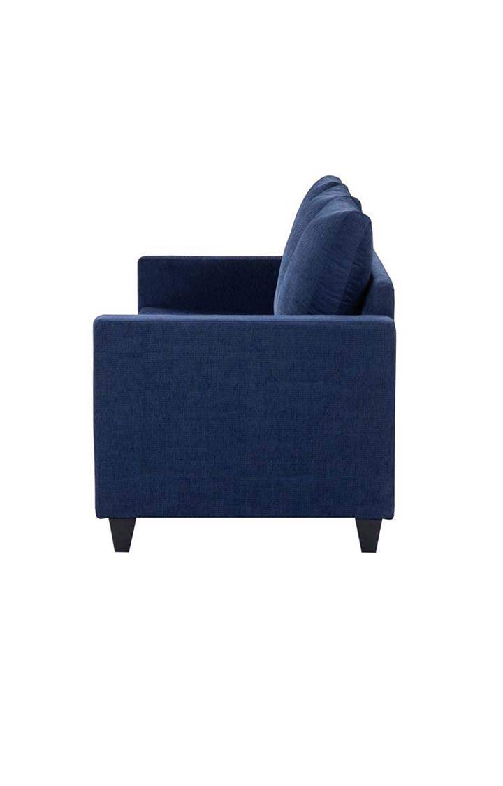 neudot Saya Sofa for Living Room |3 Persons Sofa|Premium Fabric with Cushioned Armrest | Solid Wood Frame|3 Seater in Saya Blue Color