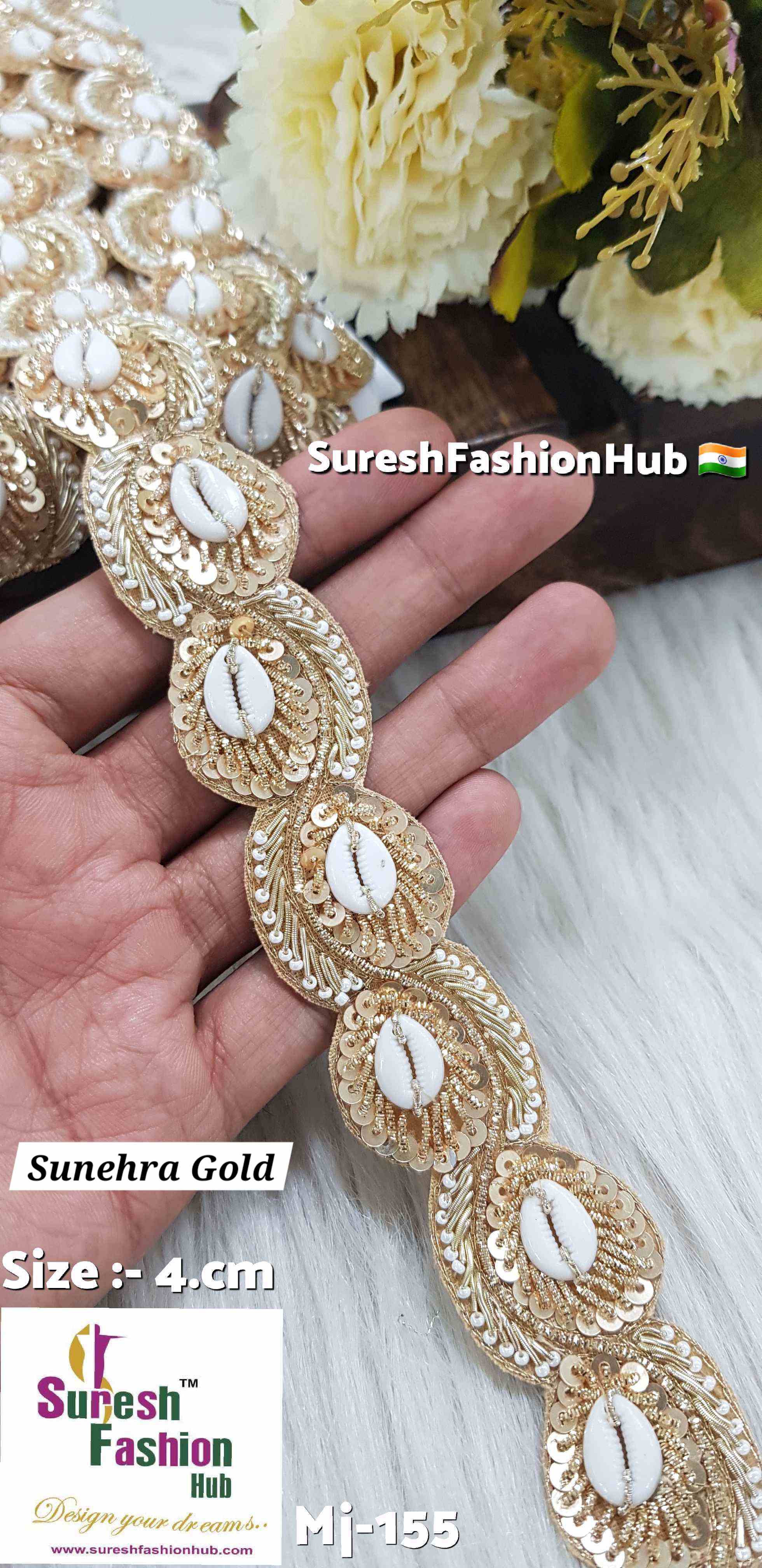 Sunehra Gold DoubleSide Cutwork Lace