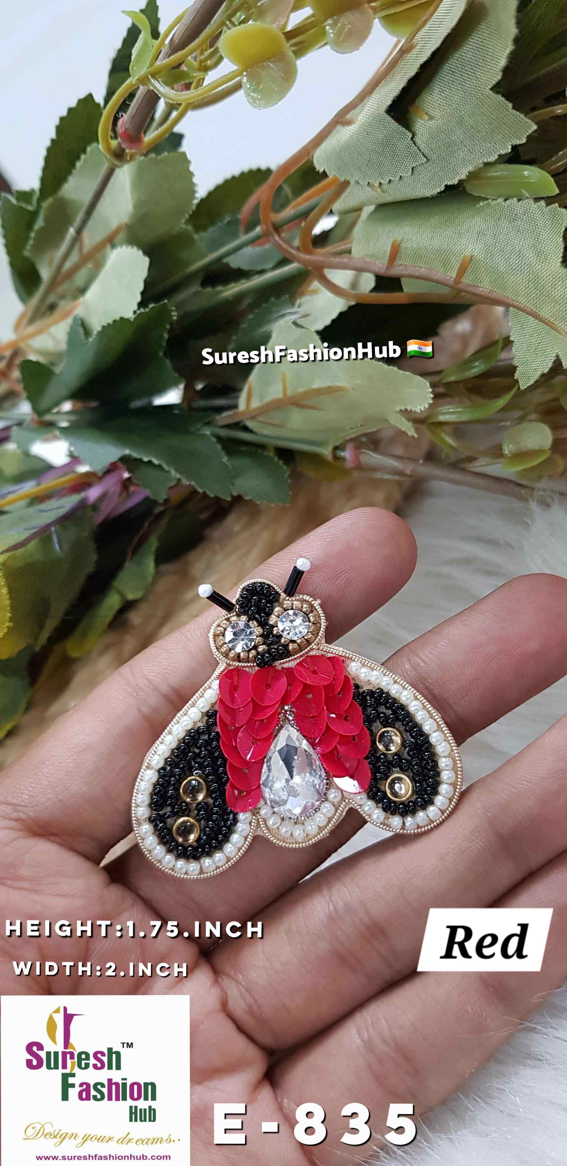 Enchanted Elegance Beetle Patch - Red
