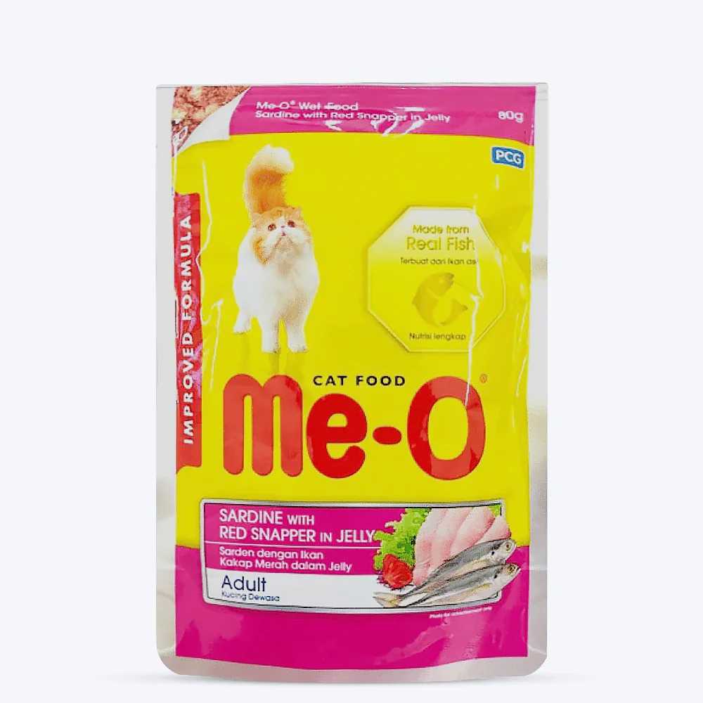 Me-O Sardine with Red Snapper in Jelly Cat Wet Food, 80g