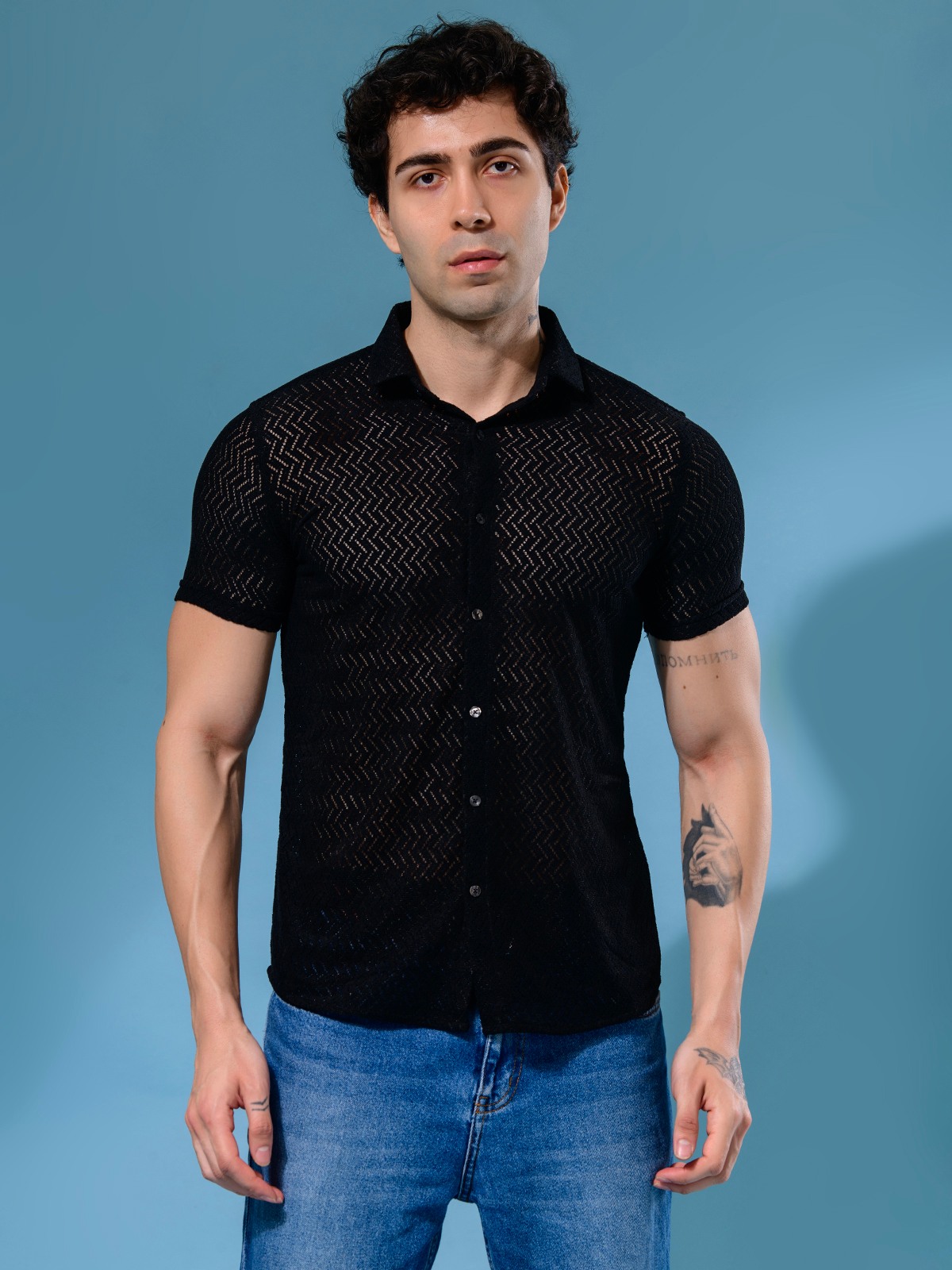 ALBION MENS OLDGARAGE 2 (BLACK) SHIRT