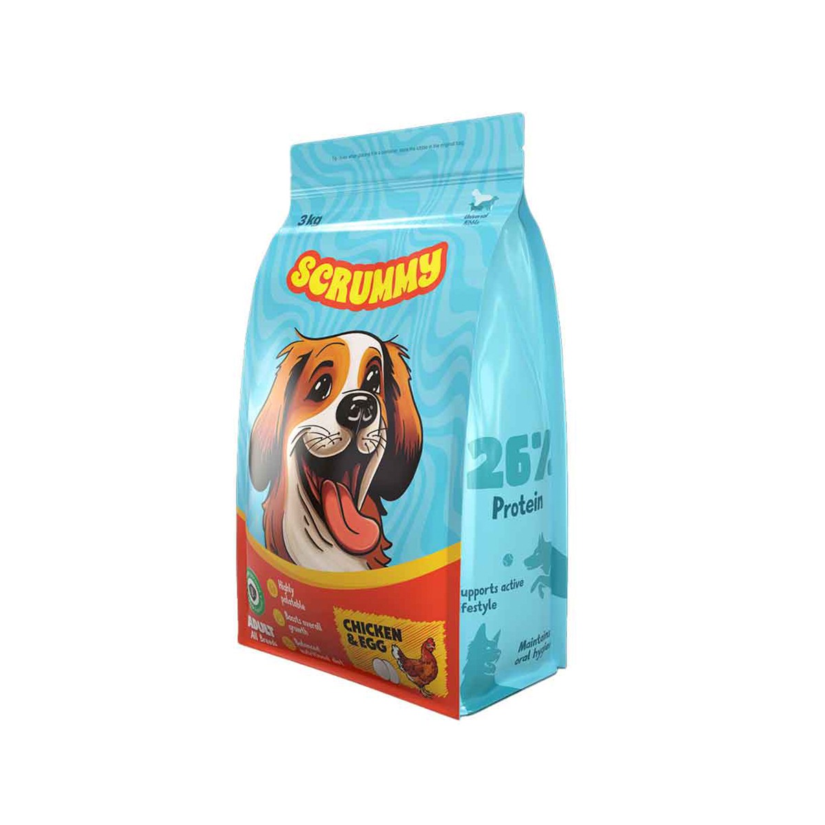Scrummy Adult Dog Dry Food - 3 KG