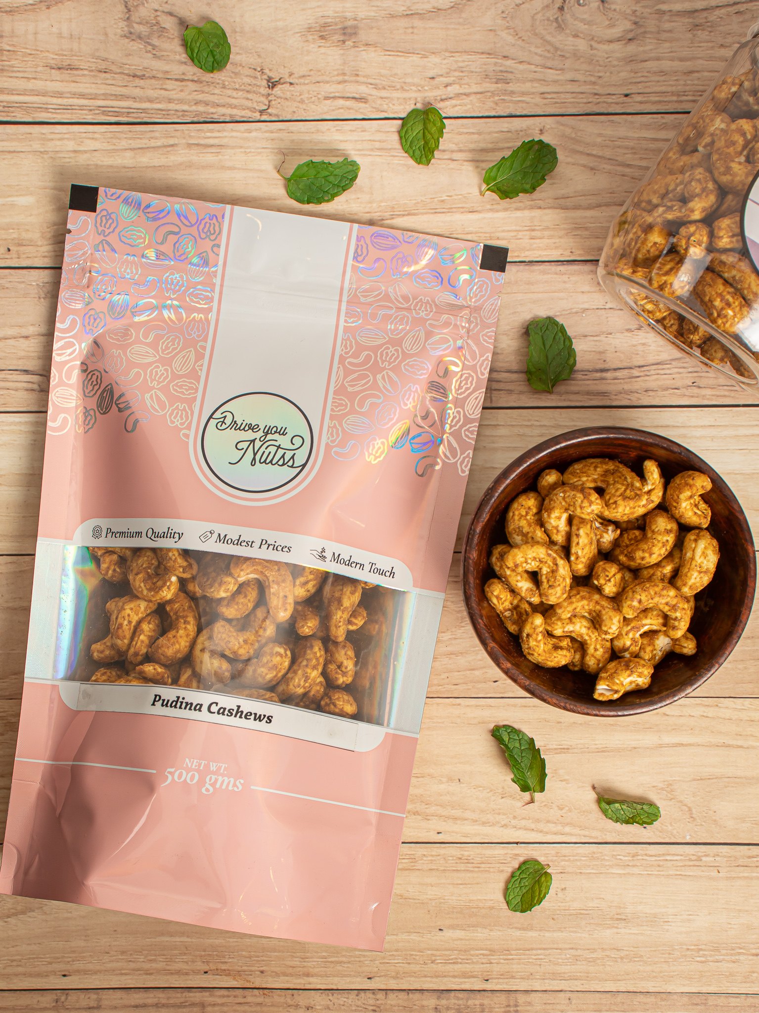 Drive You Nutss | Pudina Cashews (250 Gms) undefined