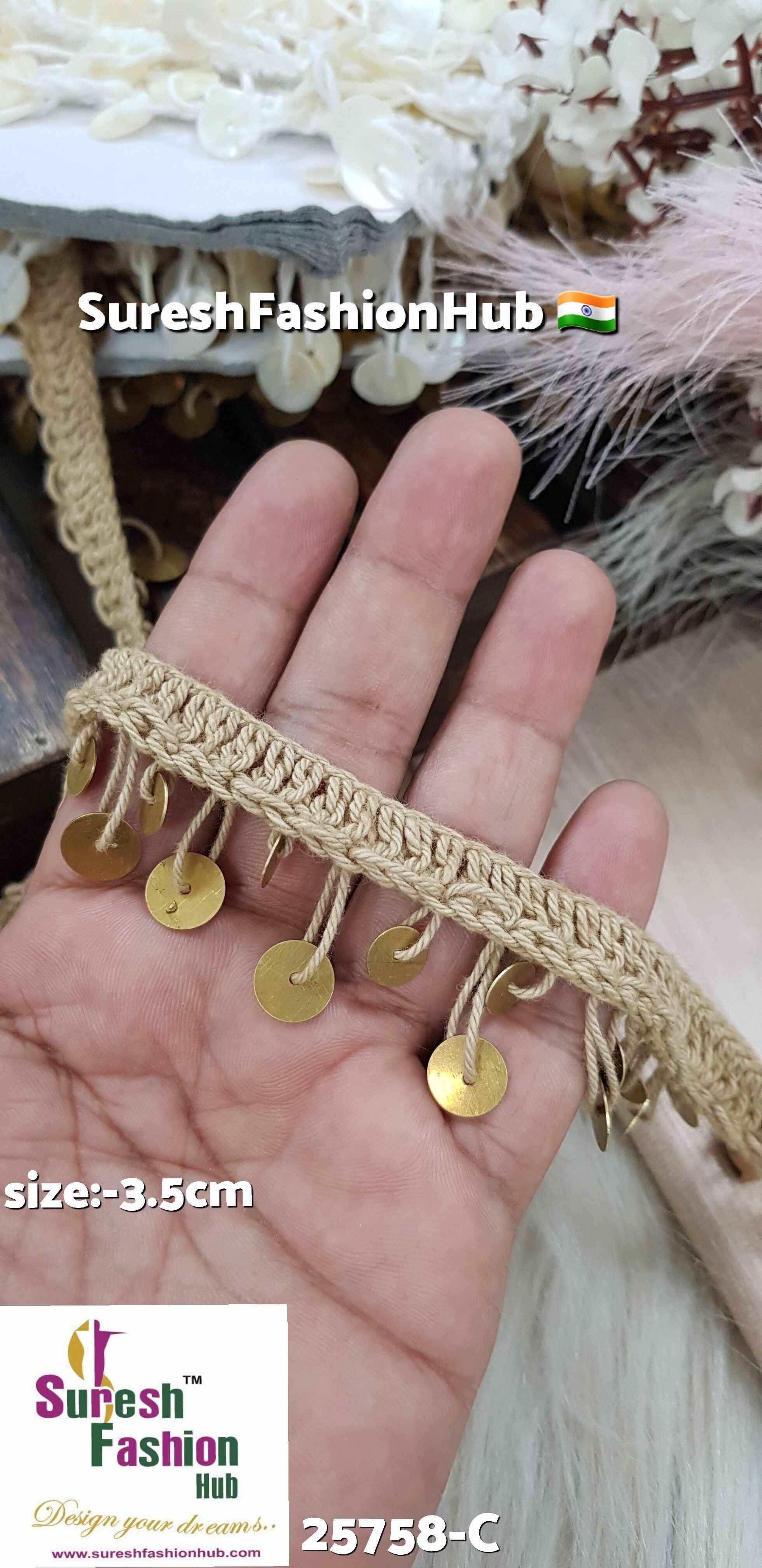 Matt Hanging Sequence Jhalar Lace
