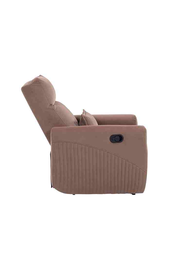 NEUDOT Eazy Boy Single Seater Fabric Recliner - Devine Brown
