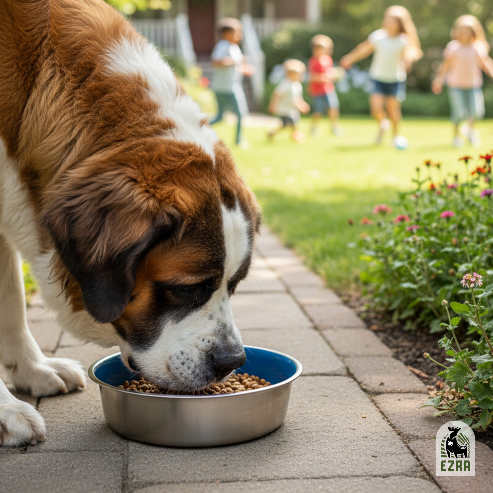 Ezra Anti Skid Rubber Grip, Stainless Steel Bowls for Dog, Midnight Blue