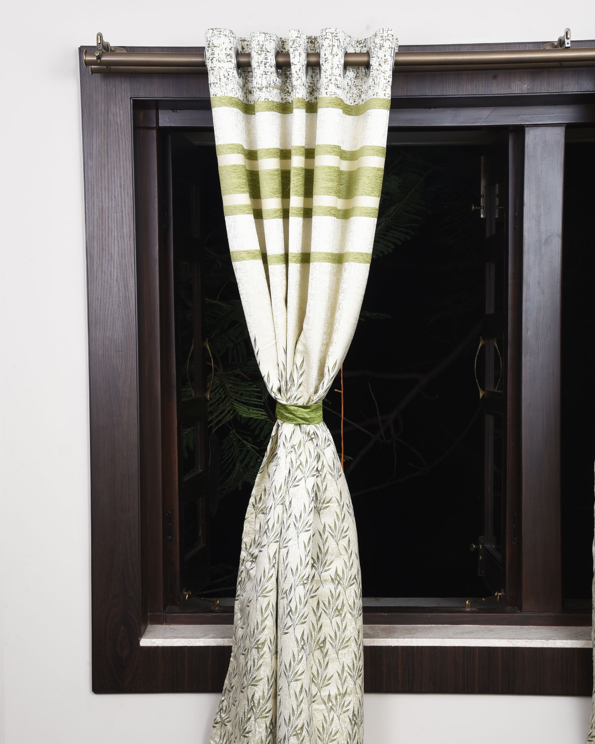 Boria Bistar | Polyster Blend Curtains for Door with eyelet, Panel Design