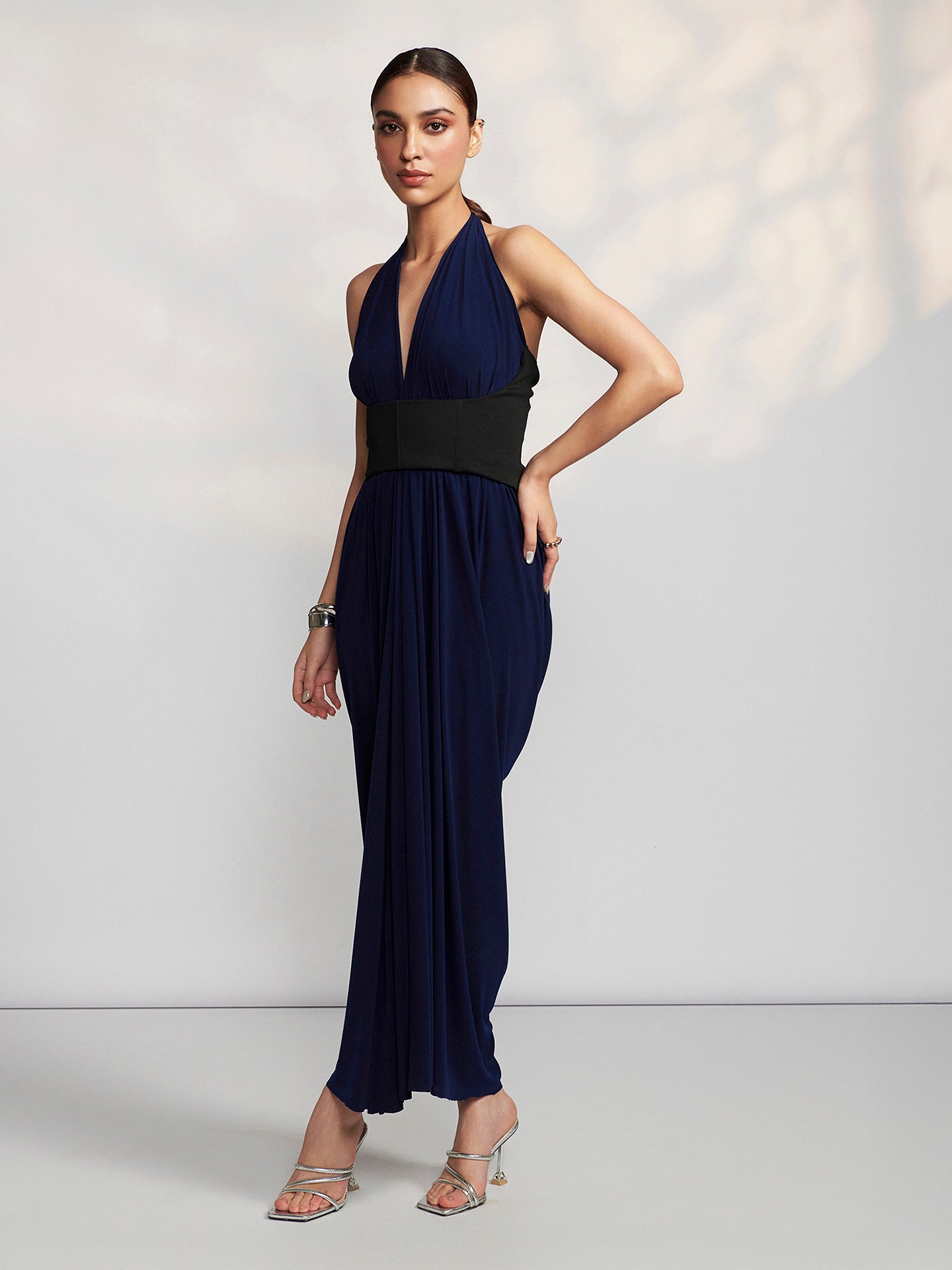 Navy Adriano Long Dress