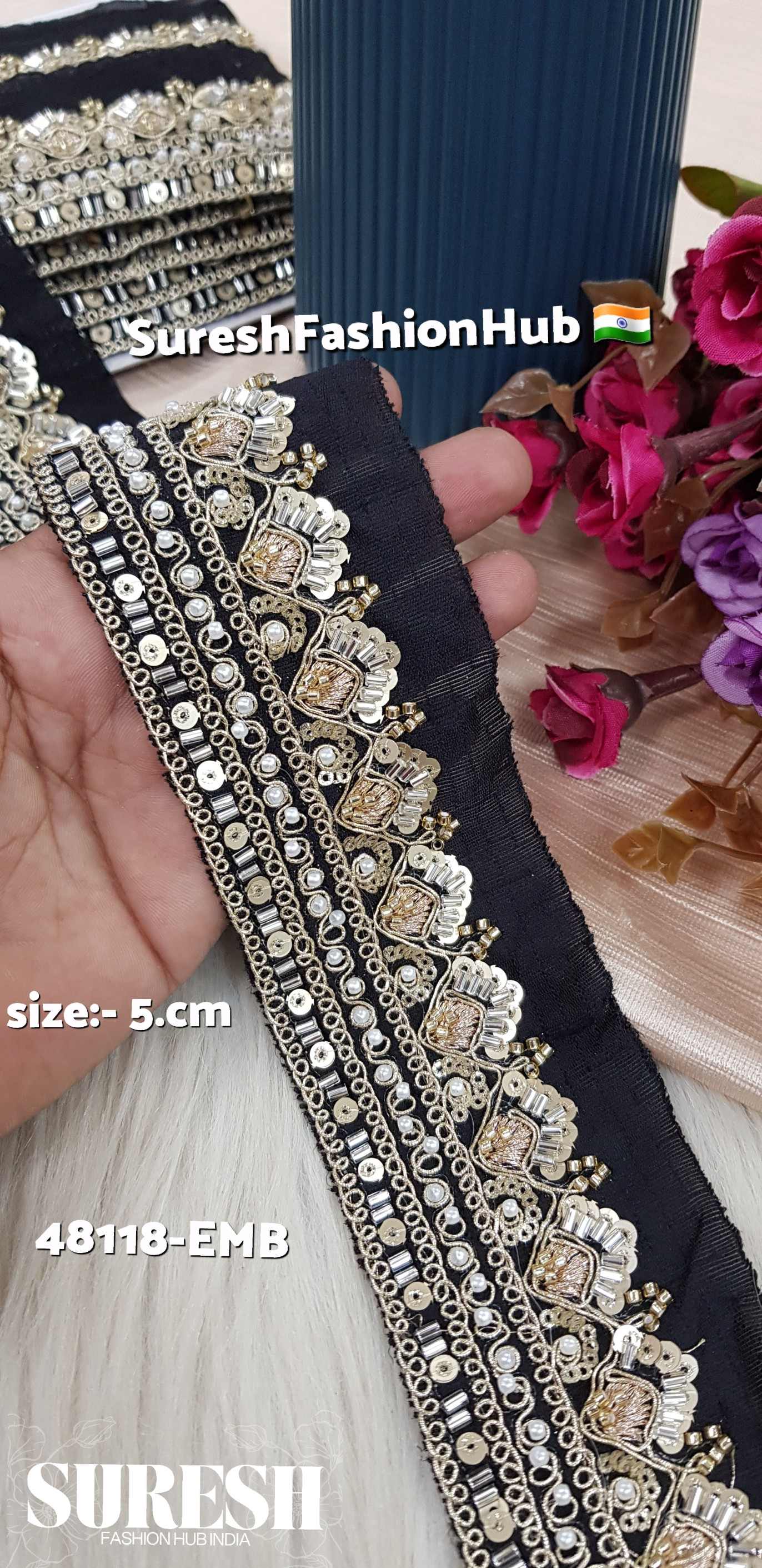 Black Midnight Grace Embroidery Lace
