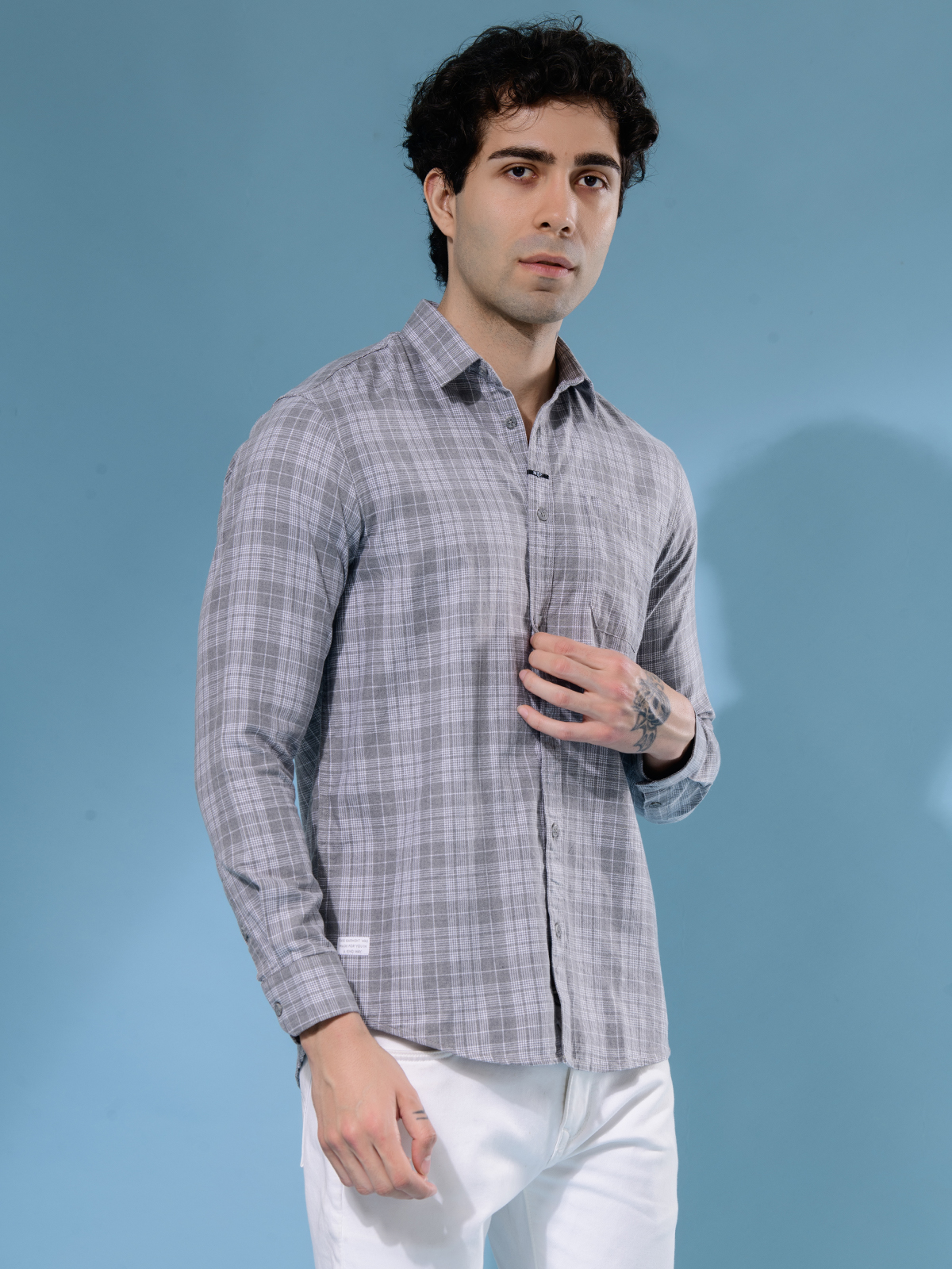 ALBION MENS MOF GREY SHIRT