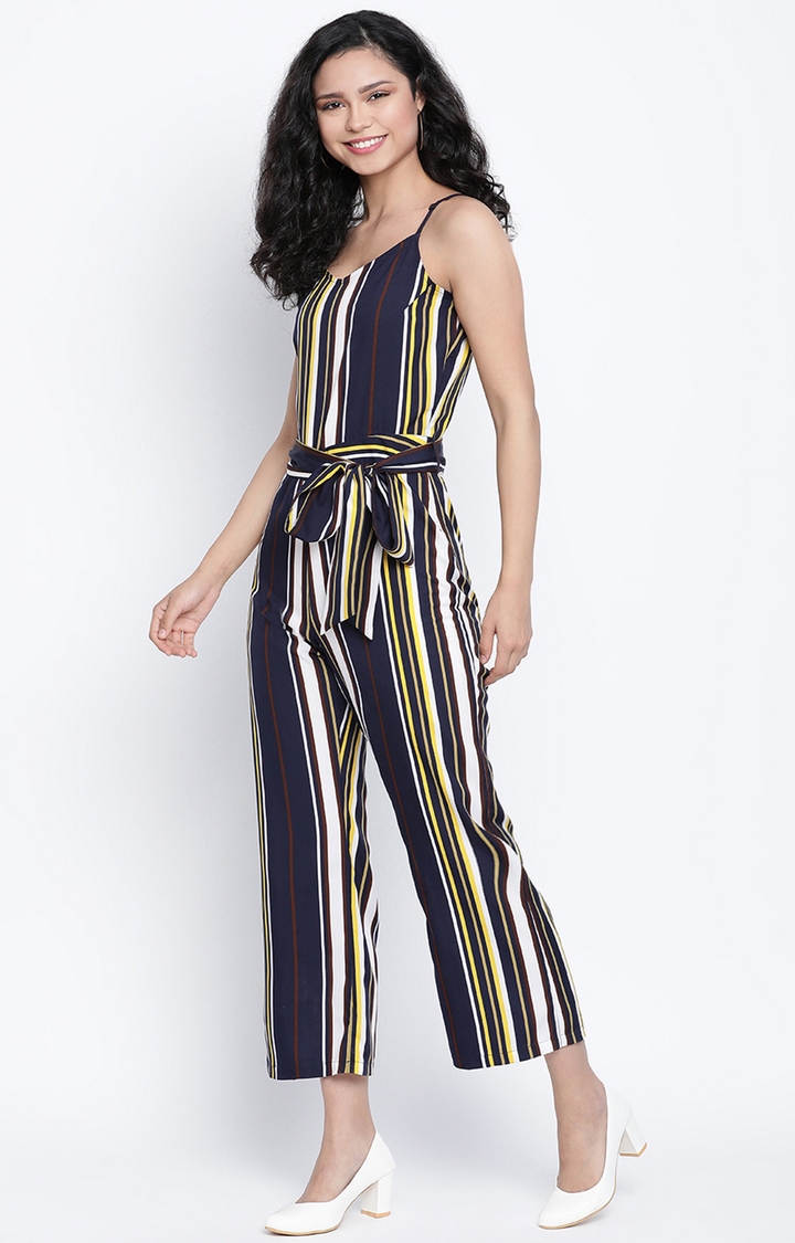 DRAAX fashions | Draax Fashions Multicoloured Striped Jumpsuit 2