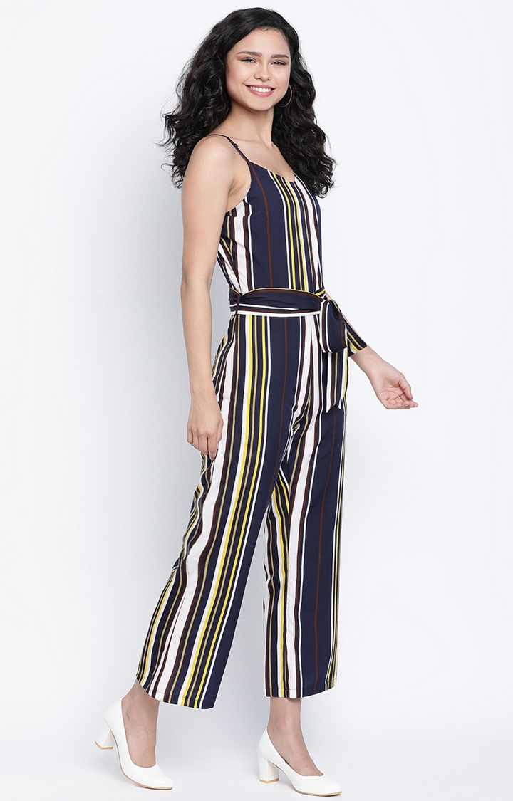 DRAAX fashions | Draax Fashions Multicoloured Striped Jumpsuit 3