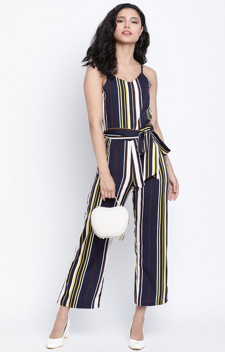 DRAAX fashions | Draax Fashions Multicoloured Striped Jumpsuit 1