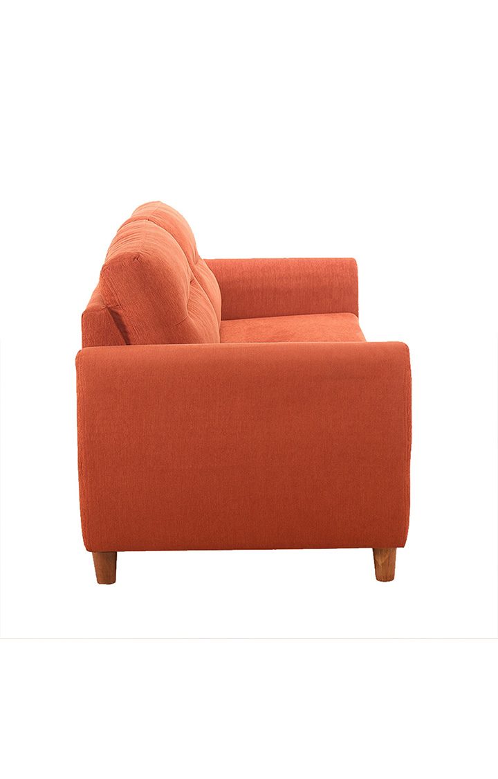 neudot Scott Sofa for Living Room |2 Persons Sofa|Premium Fabric with Cushioned Armrest | Solid Wood Frame|2 Seater in Rusty Cider Color