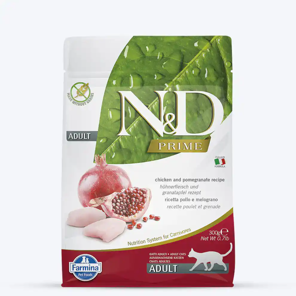 Farmina N&D Prime Grain Free Chicken and Pomegranate Adult Dry Cat Food