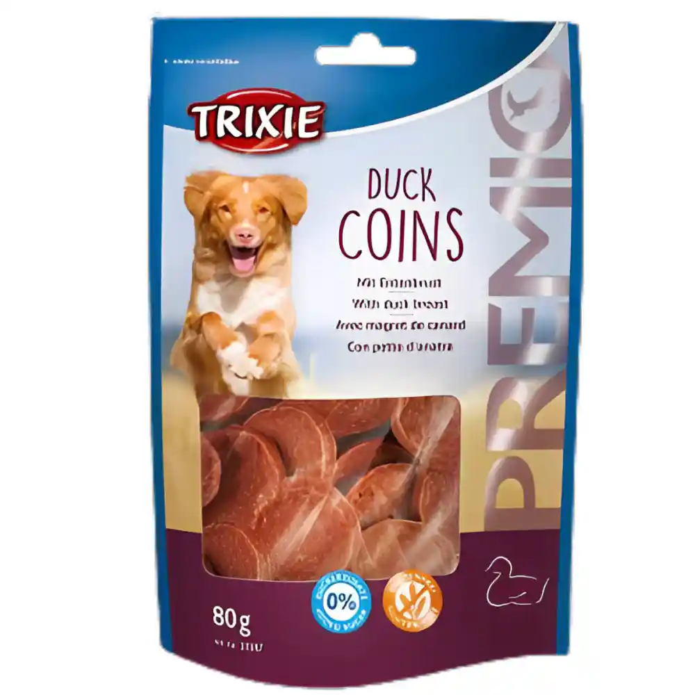Trixie PREMIO Duck Coins Treat for Dog 80 g