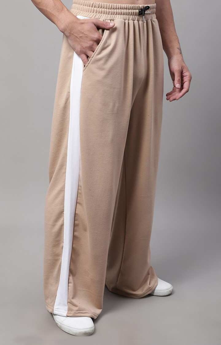 Women's  Beige Wide Leg Jogger