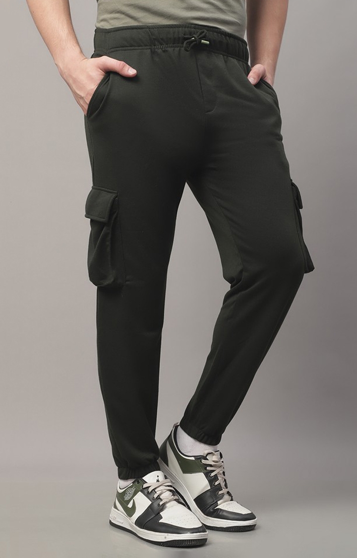 Buy Olive Green Trousers & Pants for Men by DNMX Online | Ajio.com
