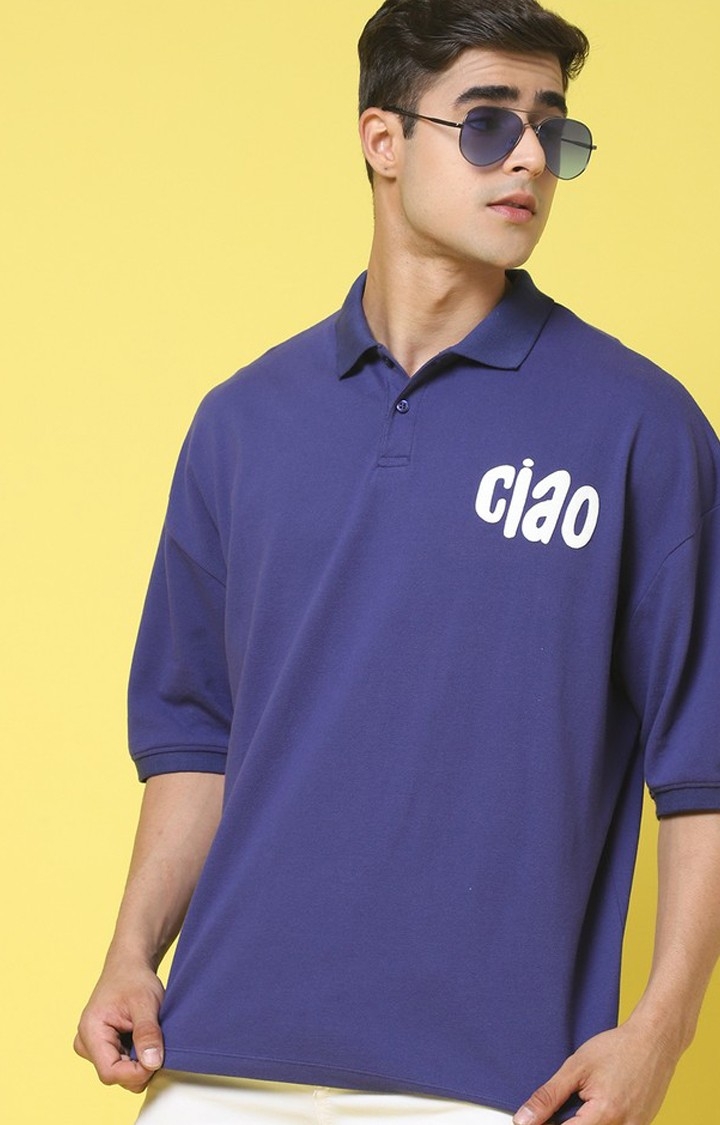 Men's Take Care Of Yourself Oversize Polo T-shirt