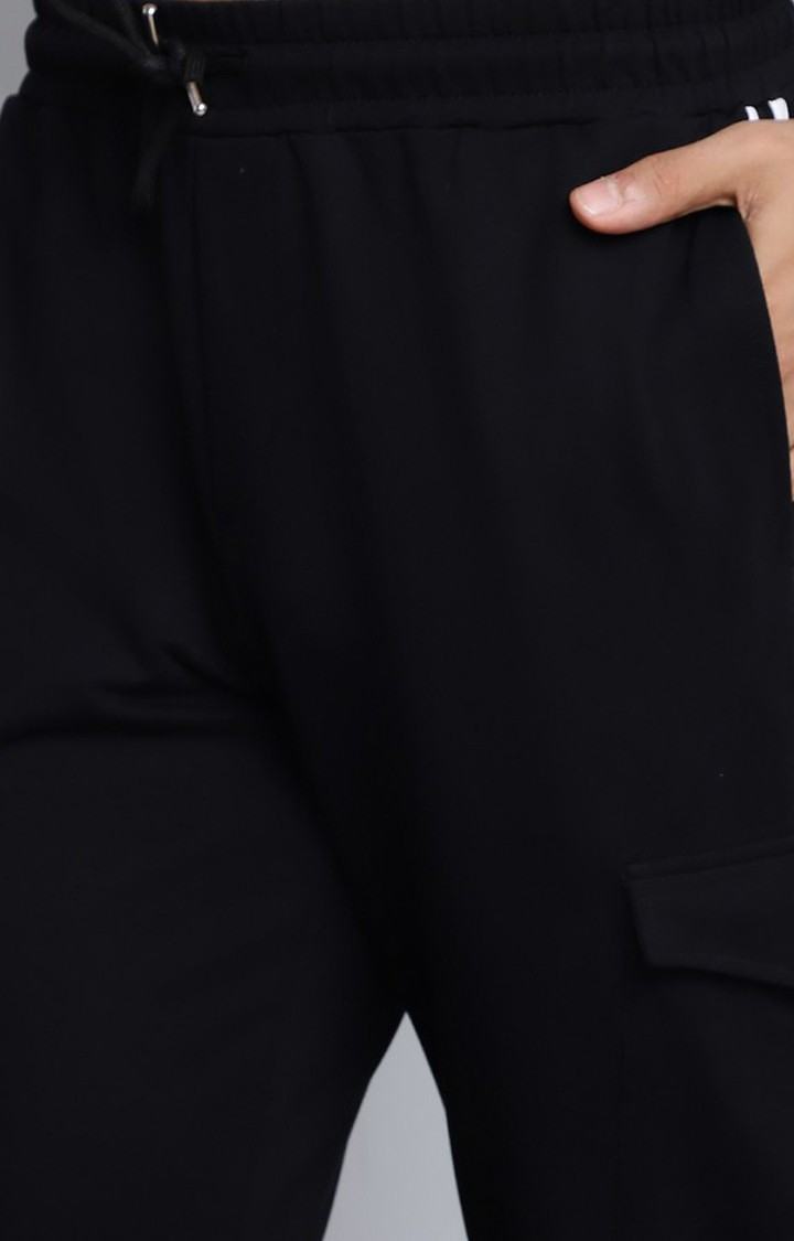 Men's Regular Black Jogger With Pocket