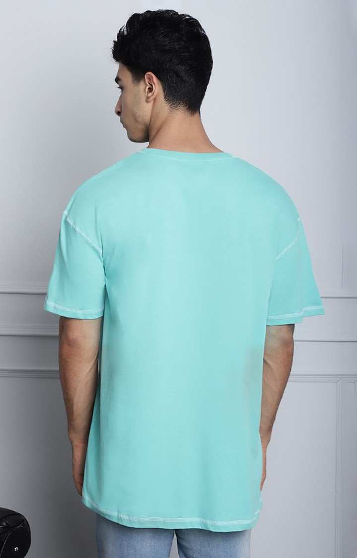 Men's  Contrast Stitch Detail Oversize Fit T-Shirt