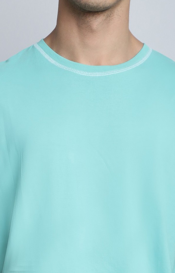 Men's  Contrast Stitch Detail Oversize Fit T-Shirt