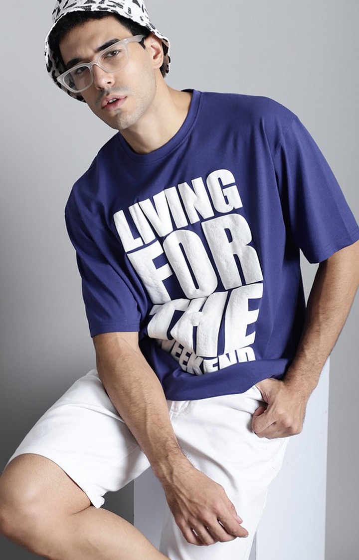 Men's  Living For The Weekend Premium Oversize Tshirt