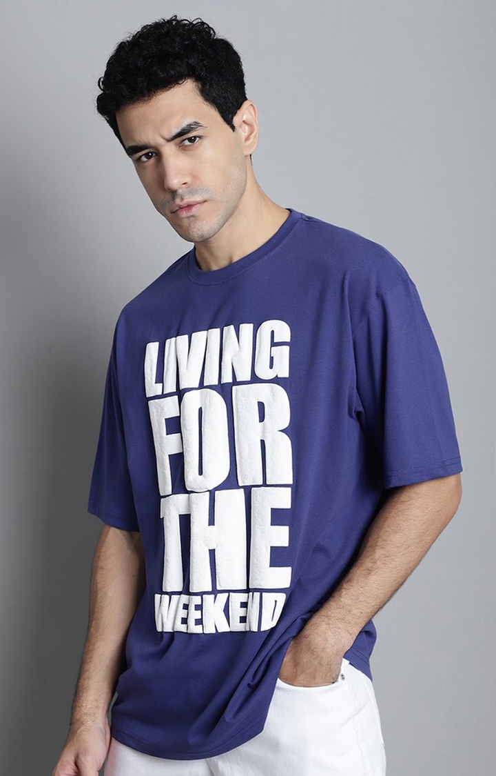 Men's  Living For The Weekend Premium Oversize Tshirt