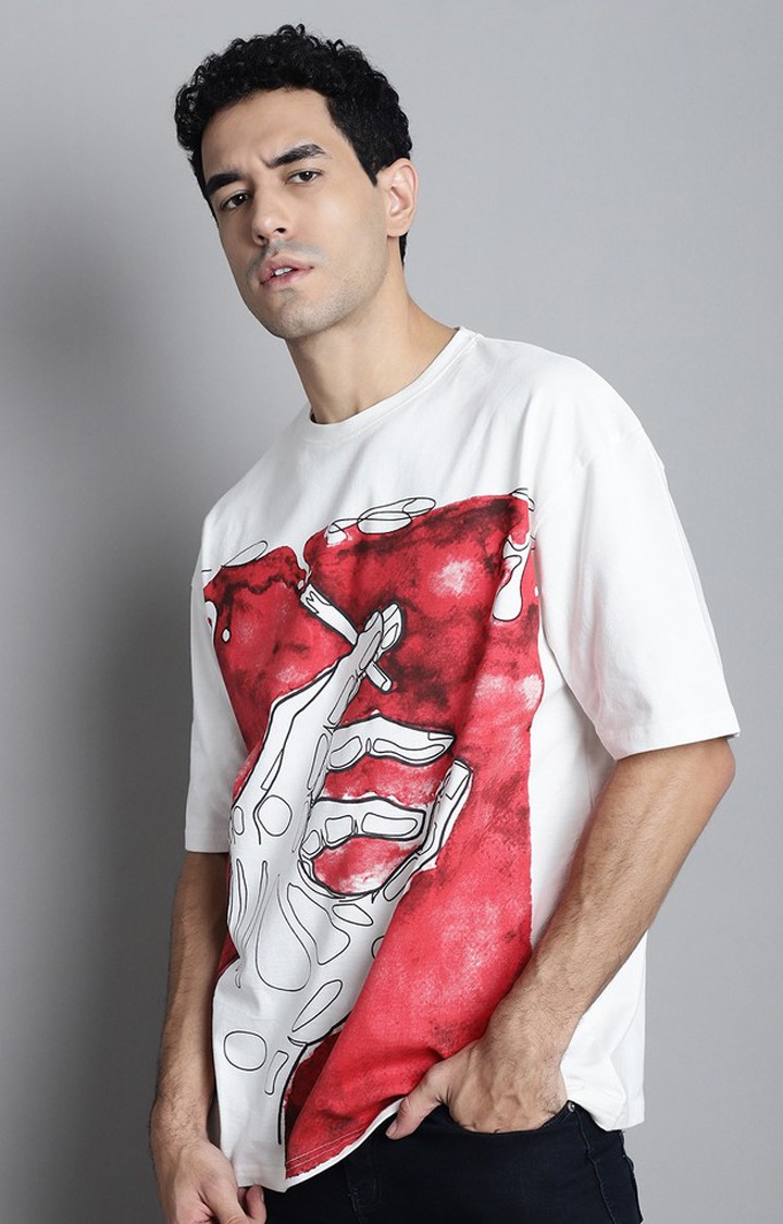 Men's  Smoking Is Injurious Premium Oversize Tshirt