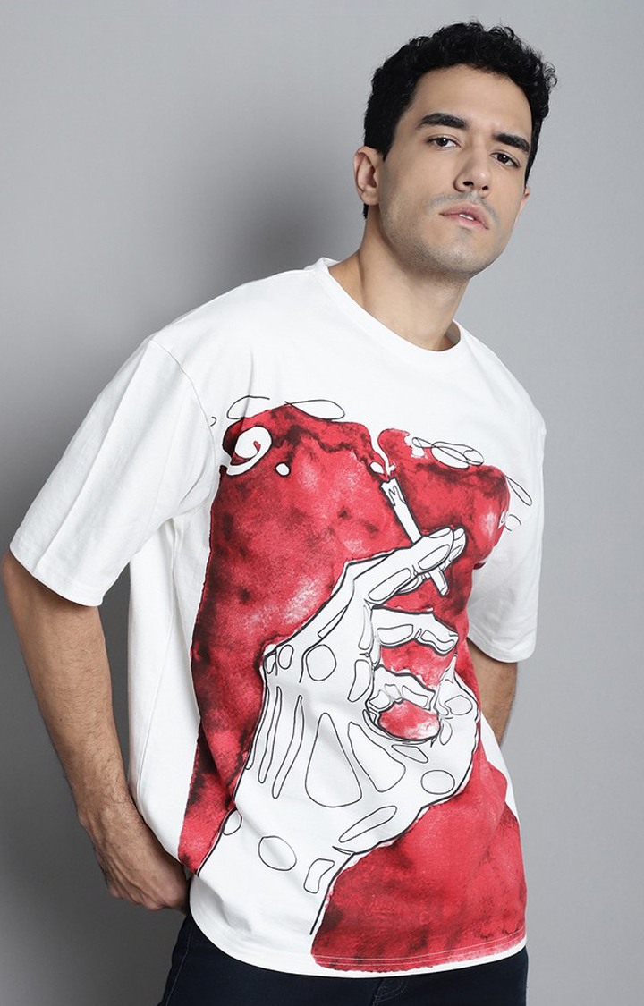 Men's  Smoking Is Injurious Premium Oversize Tshirt