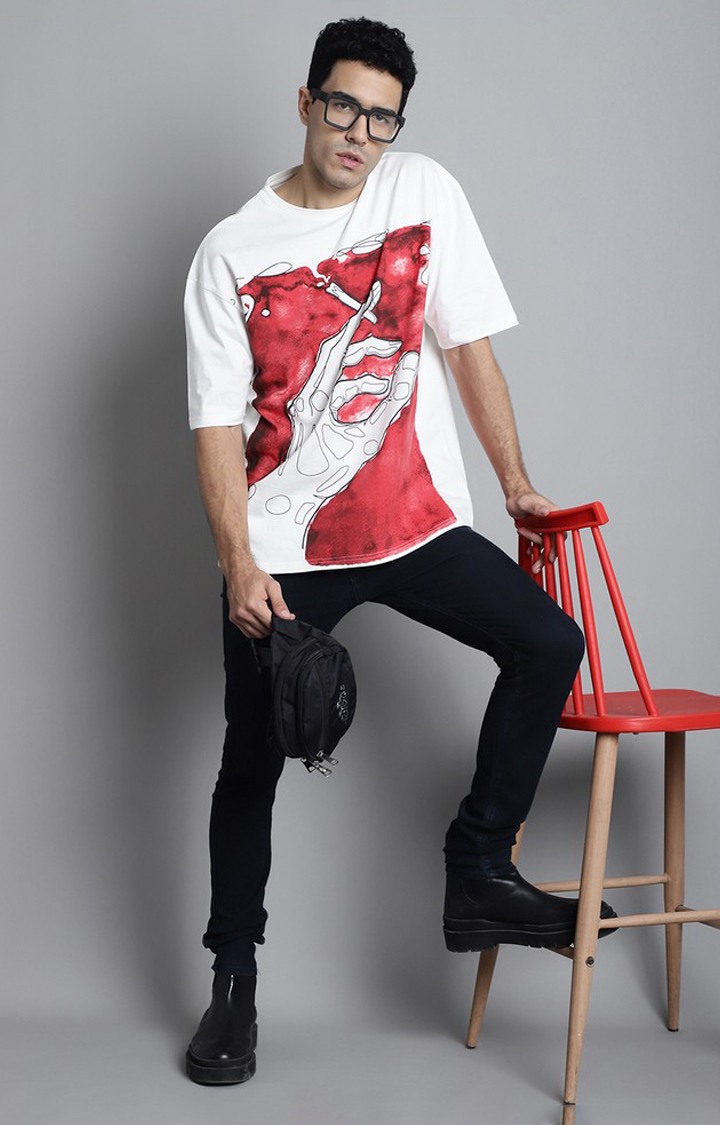 Men's  Smoking Is Injurious Premium Oversize Tshirt