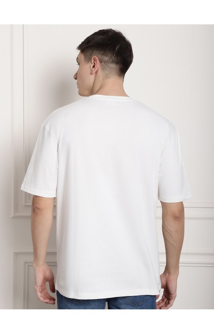 Men's  Shadow Premium Off White Oversize Tshirt