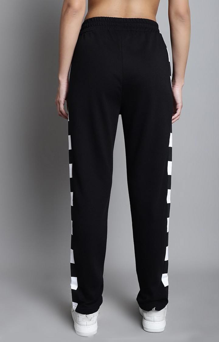 Women's  Regular Side Stripe Print Jogger With Pocket