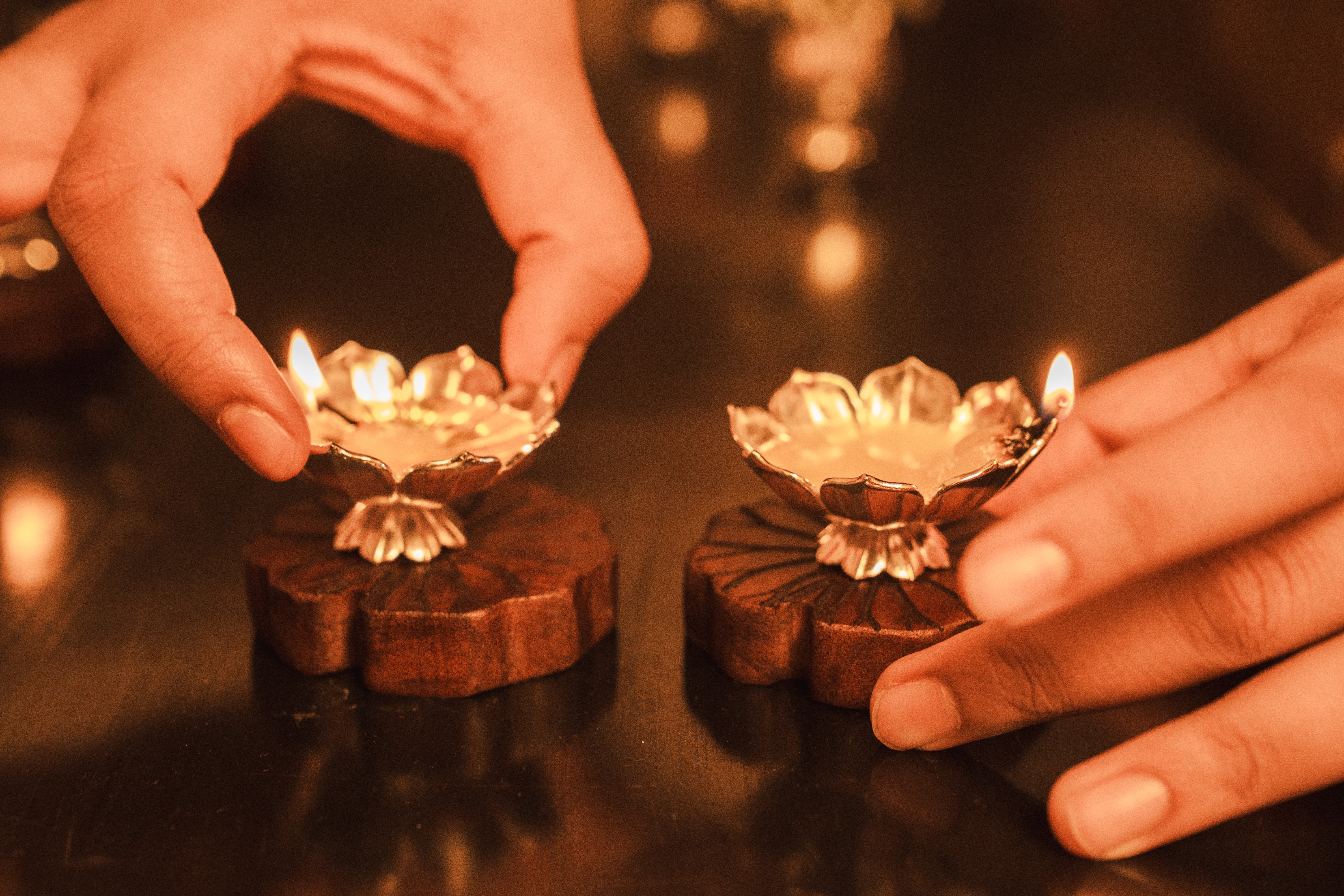 Kamala Diya Set of 2