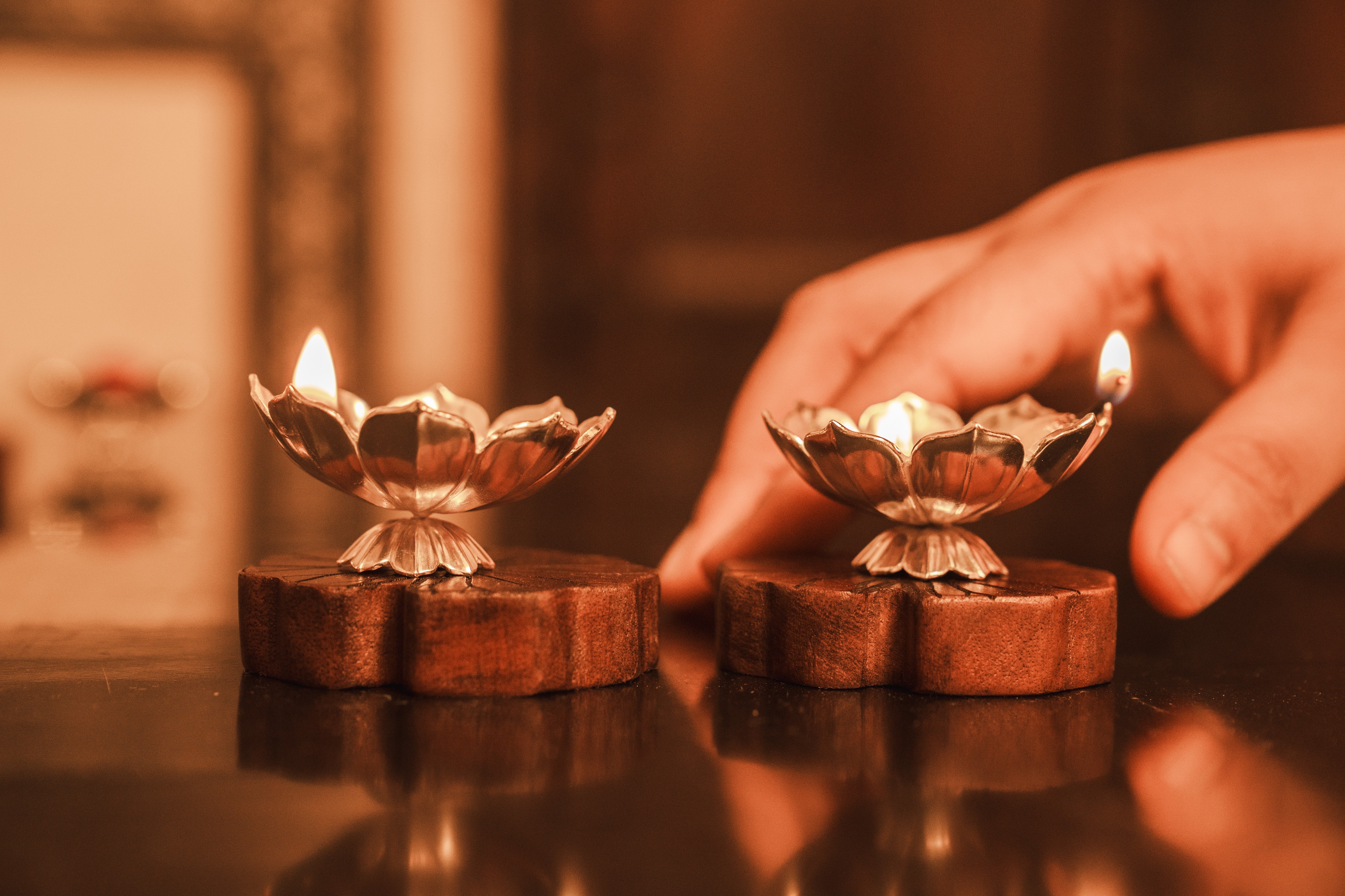 Kamala Diya Set of 2