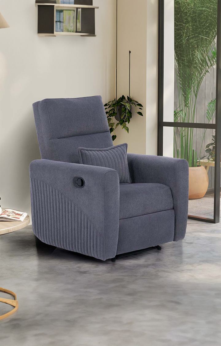 Eazy Boy Single Seater Fabric Recliner - Graphite Grey