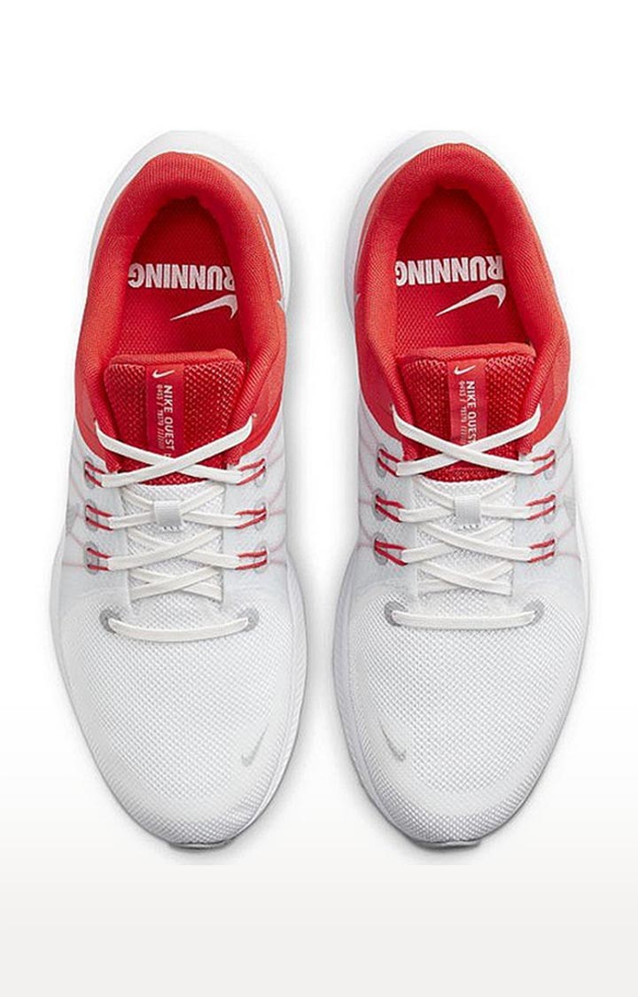 Nike White Quest 4 Running Shoes