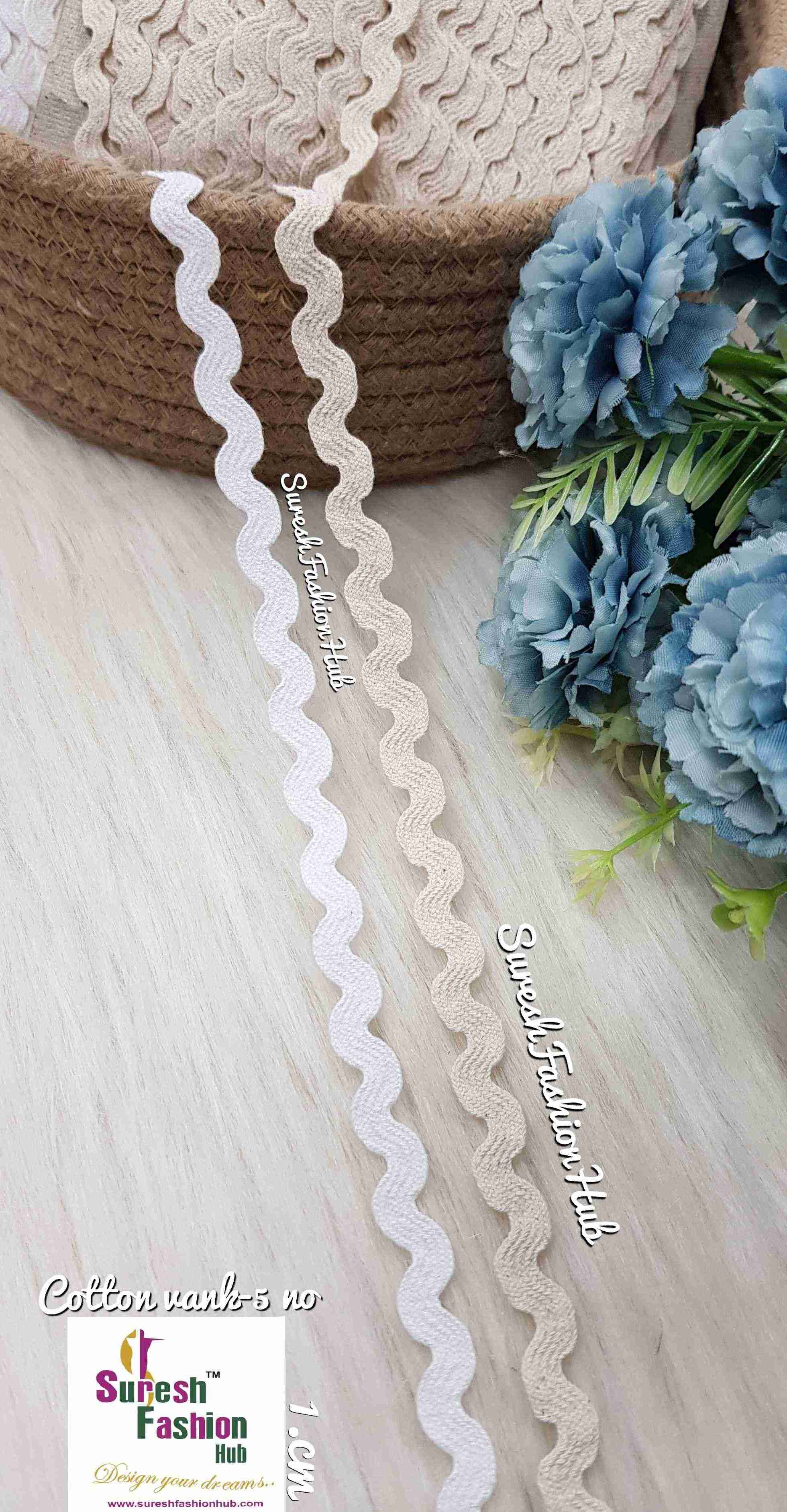 Loomed White Cotton Vank laces