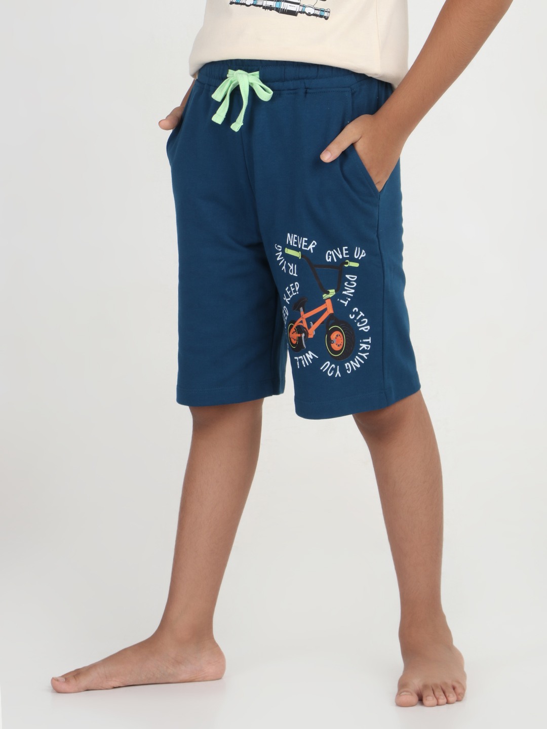 Boys 1 piece printed short - Navy